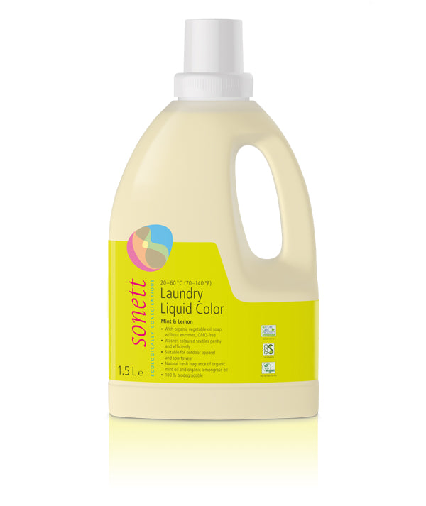 Sonett Renkliler İçin Organik Çamaşır Yıkama Sıvısı – 1,5 L