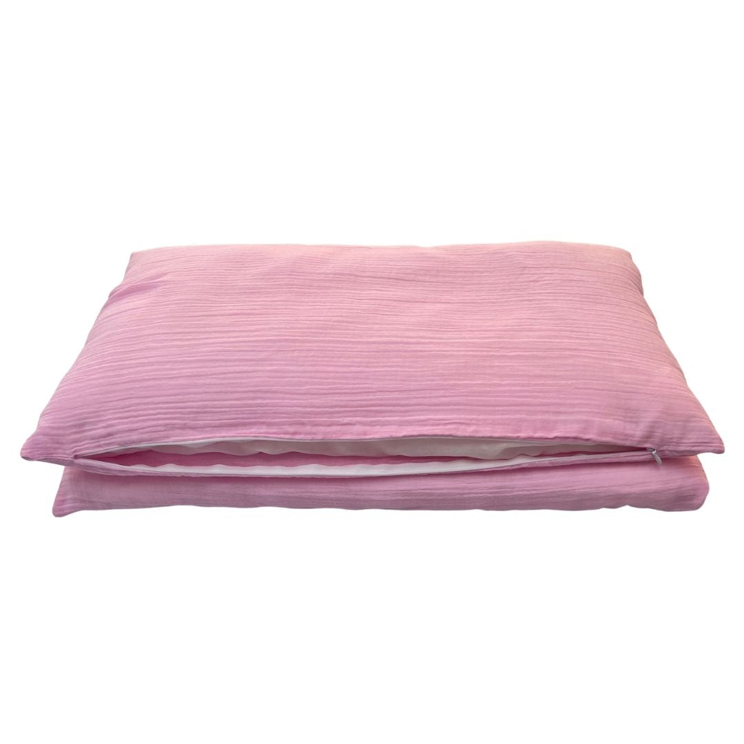 İpek Bebek Battaniyesi Pembe Katlanmış