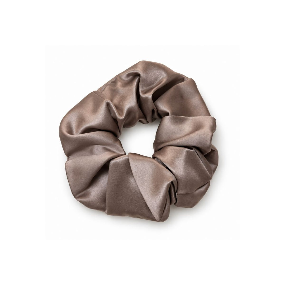 Saf İpek Lotus Toka Scrunchie Orta Boy